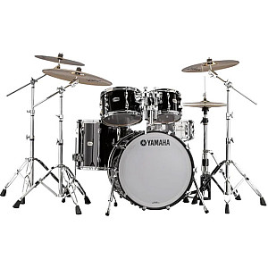 Recording Custom 5 Piece Drum Set, Solid Black
